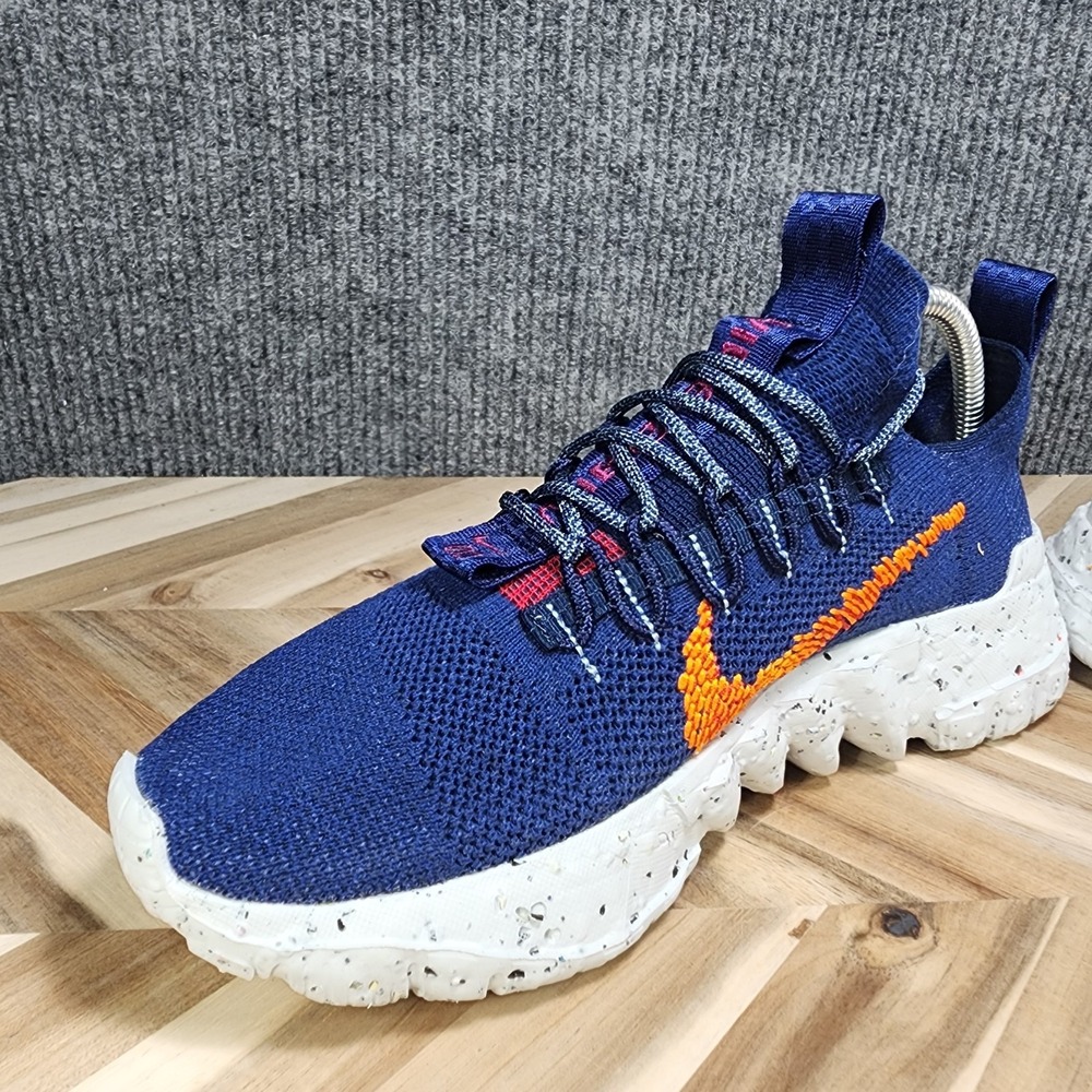 Size 8.5 - Nike Space Hippie 01 Midnight Navy Magma Orange Running Shoes - Picture 5 of 13